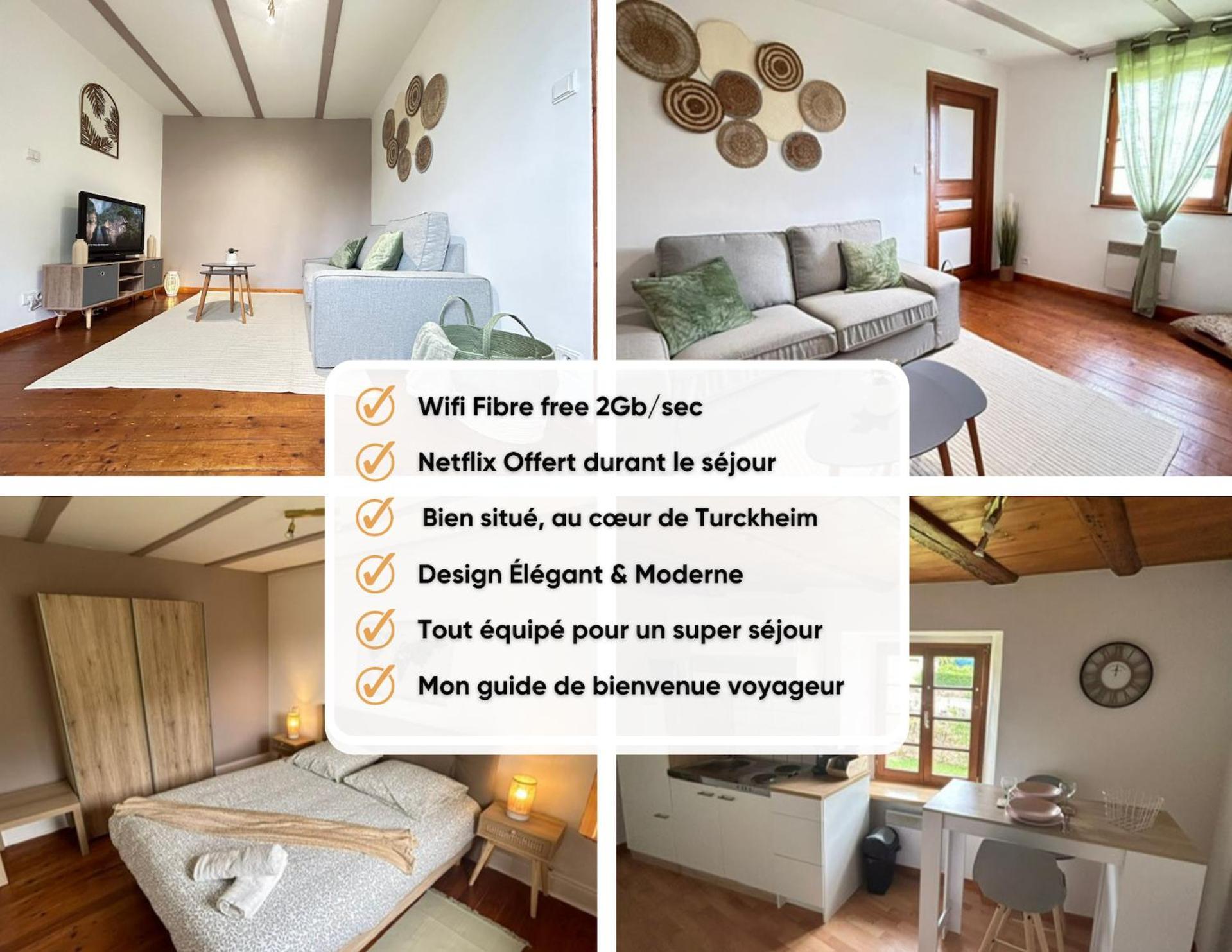 Le Cocon Du Vignoble - Free Wifi - Netflix Apartment ทุร์กไกม์ ภายนอก รูปภาพ